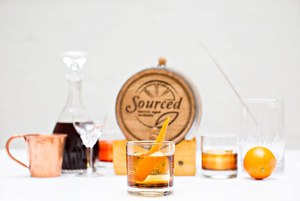 Sourced Barrel Aged Cocktails